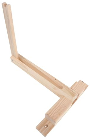 Support d'Applique en Bois Pliable Réglable pour Lampe Murale | Coloris Café, Bois 29, 5 × 24 × 23cm, Fixation Murale, Montage DIY, Usage la Cuisine, Style Vintage Milieu de Siècle