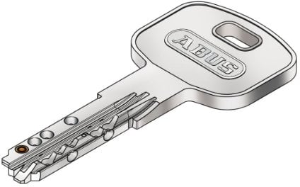 ABUS Metallischer Schlüssel für Tastenfeldschloss, Nachschlüssel, Ersatzschlüssel, Zusatzschlüssel nach Code der Sicherungskarte