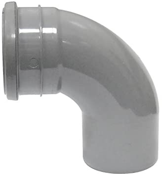 FloPlast Grey Single Socket Bend 92.5o x 110mm
