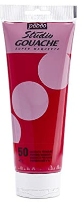 Pébéo – Peinture Gouache 220ml – Tube de Peinture Gouache Qualité Fine – Idéal Travaux Étude – 1 Tube de 220 ml Magenta