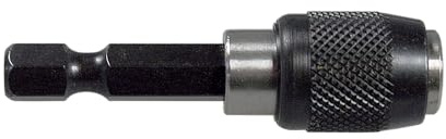 SW-Stahl 04112L Automatischer Bithalter 1/4 Zoll - 50 mm Bithalterung | Premium Schnellwechselhalter für 6,3 mm Bits - Kompakte 50 mm Länge - Stabiler Antriebs-Vierkant - Lose Verpackung
