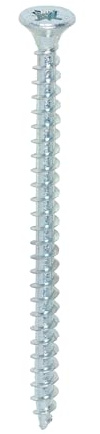 TIMCO Solo Chipboard & Woodscrews - PZ - Double Countersunk 4.0 x 60 - Zinc - Box of 200