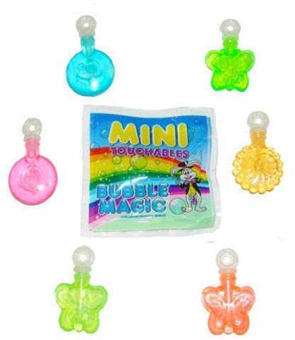 HENBRANDT Mini Touchable Bubbles Box of 48 - Bulk Wholesale Childrens Party Bag Favour Filler Fete Lucky Dip Prizes Toys