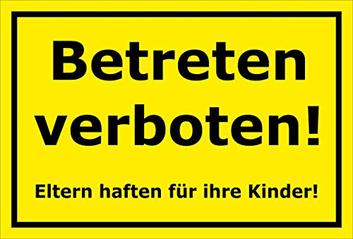 Melis-Folienwerkstatt Aufkleber – Betreten verboten - 30x20cm – S00080-106-C 20 VAR.