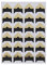 LUOEM Kleber Etiketten selbst klebende Kraft Paper Tape Foto Album Protector Aufkleber Pack of 5 Flash-Gold