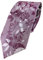 TigerTie Corbata de seda de diseñador en lila, violeta, gris, estampado floral, Púrpura Violeta Gris, Krawattengröße: ca. Länge 150 cm, Breite 8 cm