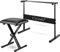 Double Braced X Frame Music Piano Keyboard Stand & Chair by Crystals® (Full Size Stand + Chair)