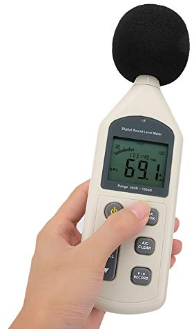 Sound Level Meter, Handheld LCD Digital Sound Level Decibel Meter 30-130 DBA Pressure Meter, USB Noise Measurement