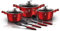 BERLINGER HAUS - Set di pentole da 10 pezzi, linea metallizzata bordeaux