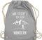 Turnbeutel Rucksack - Laufen Joggen Zubehör - Mir reichts ich geh wandern - Berge - Unisize - Hellgrau - wanderzubehör sportbeutel läufer laufsport berg beutel wanderutensilien hobby tüte