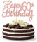 Gyufise 3 Pack Happy 60th Birthday Cake Topper Glitter Happy Birthday Cake Topper Happy 60 Birthday Cake Decoration for 60th Birthday Party Decorations