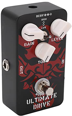 E-Gitarren-Effekt-Pedal Bordering Distortion Overdrive-Pedal Metall-Distortion-Effekt-Pedal für Gitarren-Bass JF-02