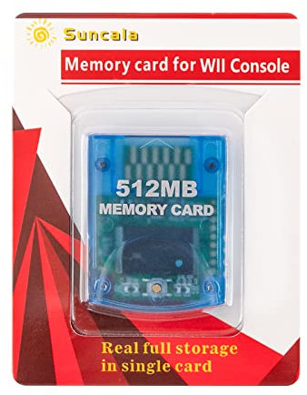 Suncala Memory Card Compatible with Gamecube and Wii Console, 512MB Memory Card for Nintendo Gamecube