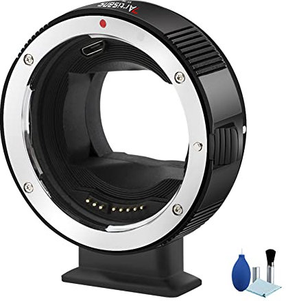 7artisans EF-SE Auto Focus Lens Adapter Ring Lens Convertor for Canon EF/EF-S Lenses Transfer to Sony E FE Mount Cameras Like A6400 A6300 A7II A7RII A7MIV A9 A7S etc.