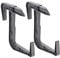 KADAX Supporto per fioriera senza foratura, Set di 2: supporto per fioriera da balcone in set, ganci regolabili e supporto per fioriera, supporto per balcone e davanzale (Anthracite)