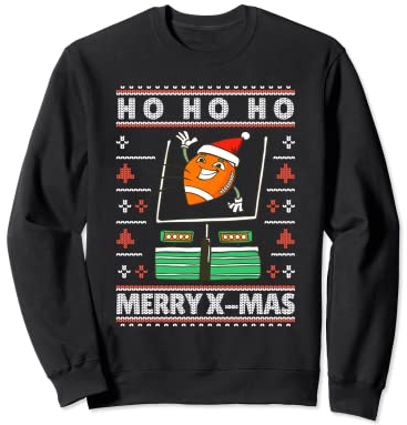 Weihnachten Festliches Muster Advent American Football Sweatshirt