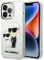 KARL LAGERFELD KLHCP14XHNKCTGT Hartschalen-Schutzhülle für iPhone 14 Pro Max 6,7 Zoll, Gliter Karl & Eule, transparent