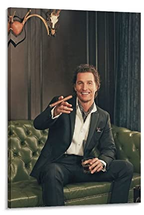 ACIDI Kunstdruck Poster 30 * 50cm Interstellar Matthew McConaughey Stampa dipinti per soggiorno Camera da letto Decor Senza Cornice