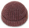 KNITDAY Chunky Wool Fisherman Short Beanie Hüte Skull Cap für Herren, Dicke Skater Streetwear Fishermans Beanie Daily Hat, Braun, M/L