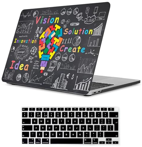 Fancity for MacBook Air 15.3” Case M5-M2 A3448/A3241/A3114/A2941 2023-2026 | Hard Shell Protective Case & Keyboard Cover, Anti-Scratch Rubberized Plastic for Mac Air 15.3 Inch with Touch ID, Idea