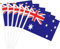 Faithful Grace Australische Flaggen, 20 Stück, 14 x 21,6 cm, Patriotische Handflaggen mit Stäbchen für Gedenktage, Partys, Sport, Parade, Australien-Themenfestivals
