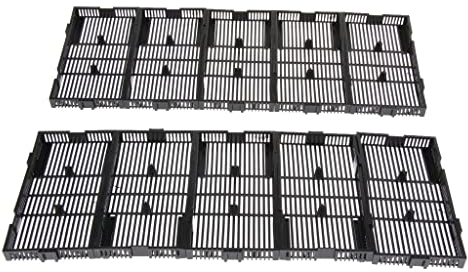 Tiuimk 10 Pcs Under Sand Gravel Filter Undergravel Filteration Plate for Fish Tank