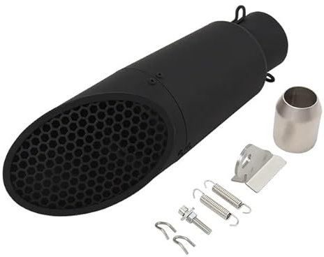 ORANGES Marmitta Silenziatore Universale 51MM Moto Griglia Maglia Scarico Modifica Marmitta Tubo Db Killer per MT07 MT09 Z900 RC390 ZX4R S1000RR Tubo di Scarico Moto (Colore : A)