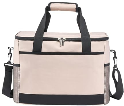 Generisch Isolierte Lunchbox-Tasche, Camping-Kühltasche - Große isolierte Strandtasche - Kühltasche mit großem Fassungsvermögen, Lunch-Container-Tasche für, Camping, Kajakfahren