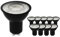 Ledvion - 10er Pack dimmbare GU10 LED Spots Schwarz, 3W, 2700K, 345 Lumen, SMD LED Chips, Vollglas, Energieeffizient, Ideal für Einbau- & Deckenleuchten
