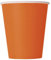 Unique 32246EU - Gobelets en Carton sans Plastique - 266ml - Couleur Orange - Paquet de 14 (Lot de 1)