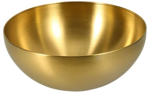 TOPBATHY Edelstahlschüssel Große Salatschüssel Pastaschüssel Serviergeschirr Für Unterhaltung Küchenschüssel Edelstahlschüssel Metallschüssel Essschüssel Obstsalatschüssel Nudelschüssel Gem