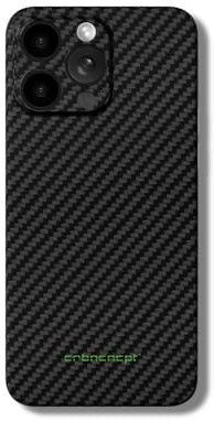 CRBNCNCPT® Hybrid Carbon x Aramid (Kevlar) iPhone 14, 15, 16 Handyhülle - Case | Hülle Magnettisch | Hardcover - Cover - Schutz - Schwarz - Herren | Pro - Max (iPhone 14 Pro)