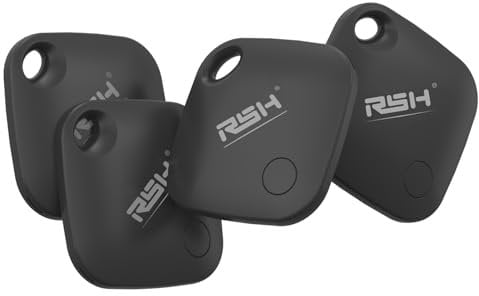RSH Bluetooth Tracker para Android, Autorizado por Google, Key Finder, Luggage Tracker, Localizador de Objetos Compatible con Google Localizador App, Smart Tracker 4Pack