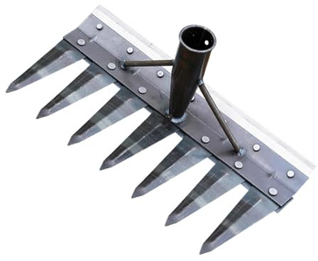 MagiDeal Jardin houe désherber râteau Équipement d'équipement d'équipement des mauvaises herbes outil manuel de l'outil de désherbage pour, 7 Dents