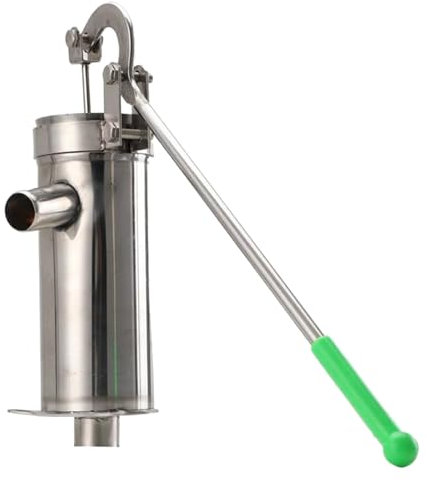 Bomba manual para un pozo, bomba de jarra, Mano de la bomba de agua subterránea, Boost Fuente de acero inoxidable para el césped de jardín de riego, herramienta manual de succión de agua de pozo