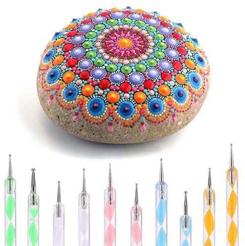 13 Pcs Mandala Dotting Tools, Acrylic Rods & Ball Stylus Pens