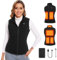 Vofuoti Women's Heated Vest with Power Bank,3 Heat Settings,Heated Jacket with Electric USB Body Warmer,Slim Fit Electric Heating Vest for Motorcycle,Outdoor,Christmas