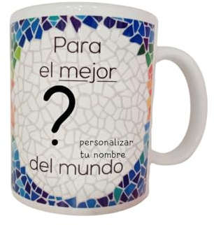 Panda Home Taza Personalizada con Nombre – Regalos Personalizados con Nombre y Texto – Tazas con Frases Originales y Divertidas – Personaliza con Nombres, Fechas o Mensajes Únicos-Personalizado