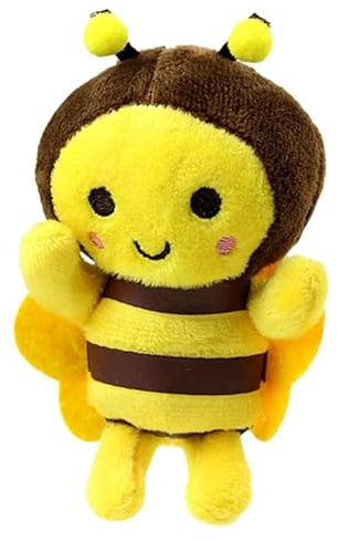 GLEAVI Cute Mini Bee Plush Toy Pendant Soft Stuffed Bumblebee Decoration for Boys and Girls for Birthdays and Baby Showers