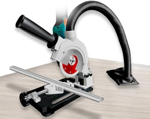 Angle Grinder Cutting Stand for 115mm–125mm Discs – 45° Clamping Angle Holder with Aluminum Alloy Bracket & Cast Iron Base, 230×152×260mm