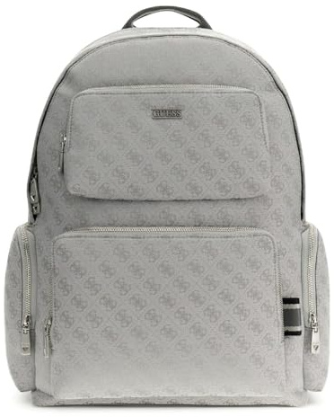 GUESS Rucksack Freizeitrucksack Boston Backpack Light Grey hellgrau