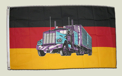 Flagge Deutschland mit LKW - 90 x 150 cm [Misc.]