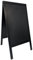 Witterungsbeständige Gehwegtafel/Standtafel/Sandwichboard/Aufsteller/Kundenstopper, schwarz | Gr. 70 x 125 cm