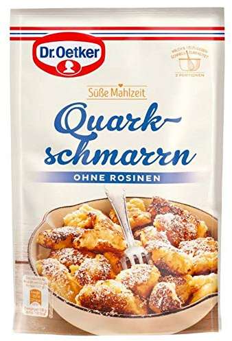 Dr. Oetker Süße Mahlzeit Quarkschmarrn ohne Rosinen, 114 g lockerer Quarkschmarrn als Hauptmahlzeit oder für zwischendurch