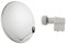 KIT PARABOLA ANTENNA SATELLITARE DA 80 CM SKY CONVERTITORE LNB 2 USCITE TWIN DVB-S