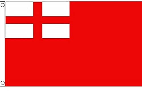 AZ FLAG - Flagge Britischer Red Ensign 1620-1707 - 150x90 cm - Handelsflagge Des Vereinigtes Königreich Fahne 100% Polyester mit Messing-Ösen - 110g
