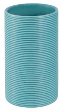 Spirella Tube Zahnputzbecher/Zahnbürstenhalter, Gerippter, Aqua