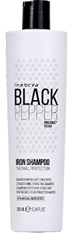 Inebrya Black Pepper Iron Shampoo stärkt das feuchtigkeitsspendende Shampoo für das Haar