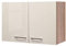 Flex-Well Hängeschrank Nepal - Küchenschrank - 2-türig - Breite 80 cm - Creme glänzend/Eiche Sonoma
