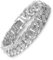 HALUKAKAH Chaîne Homme Argent,Bracelet 14mm Chaîne Cubaine,Plaqué Or Réal Blanc,Iced Out avec Diamants,18cm,avec Coffret Cadeau Gratuit